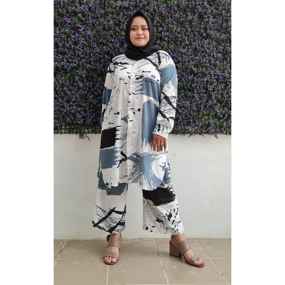 BIG SIZE - Setelan Wanita Tie Dye