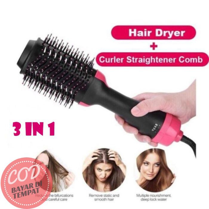 New ONE STEP CINSEER HAIR DRYER AND STYLER SMOOTH FRIZZ FREE BLOWOULS IN HALF THE TIME Ready Stok