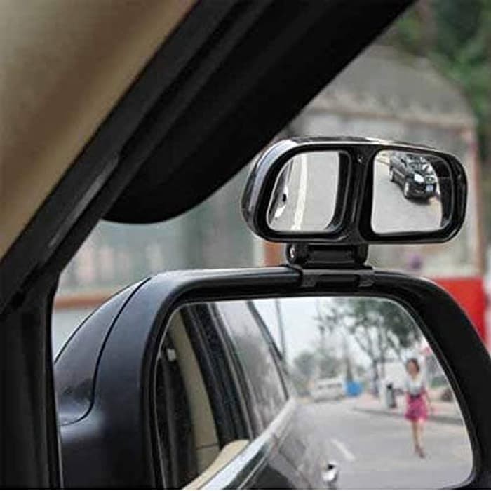 O0560 Blind Spot DOUBLE Kaca Mirror Wide Spion Cembung Mobil