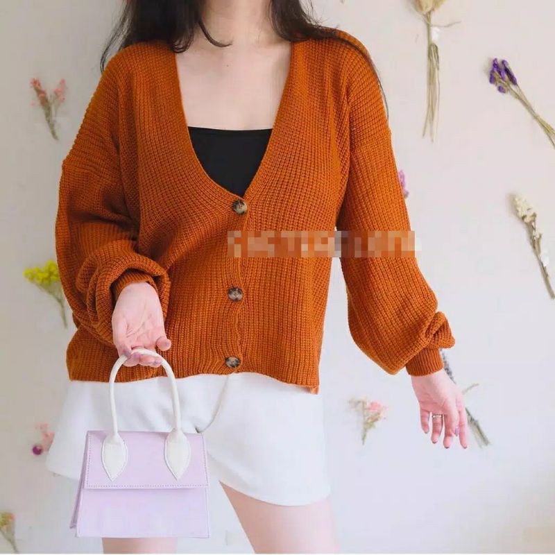 VINA KNITTED CARDIGAN RAJUT / CARDI FISTA RAJUT PREMIUM HQ