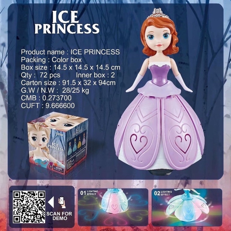 Mainan Boneka Princess Frozen Dance Angel Dancing