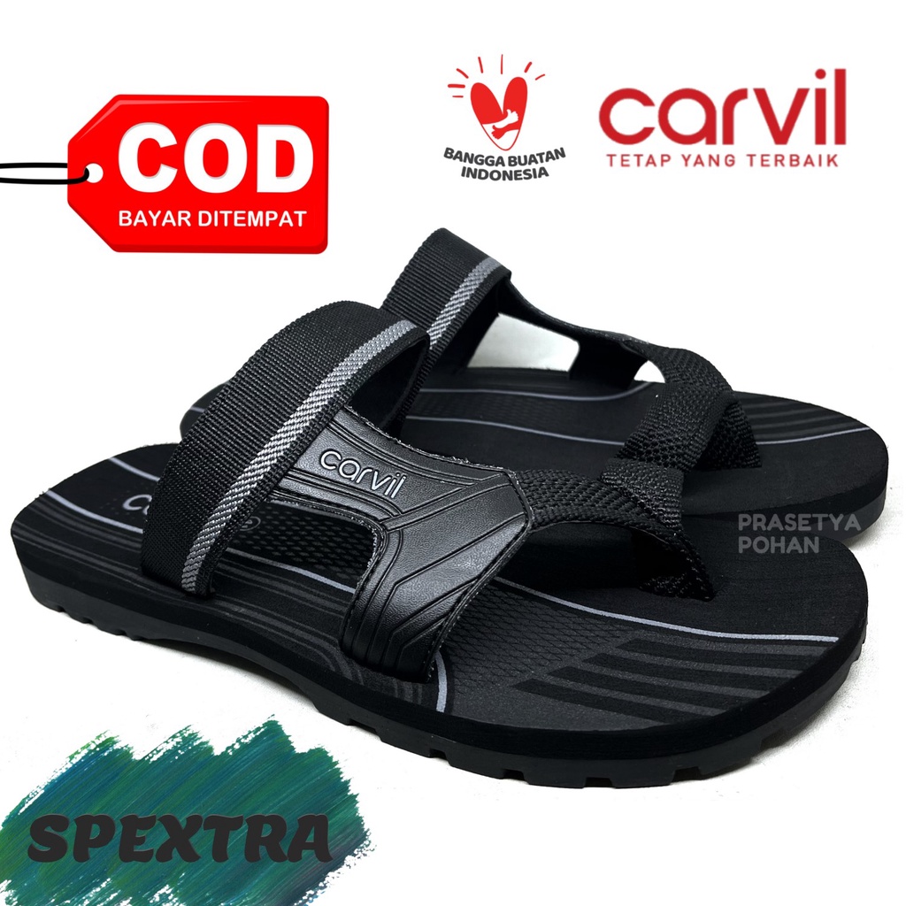 Sandal Pria Carvil Original Anti Air - Sendal Carvil Pria Original Slide dan Jepit