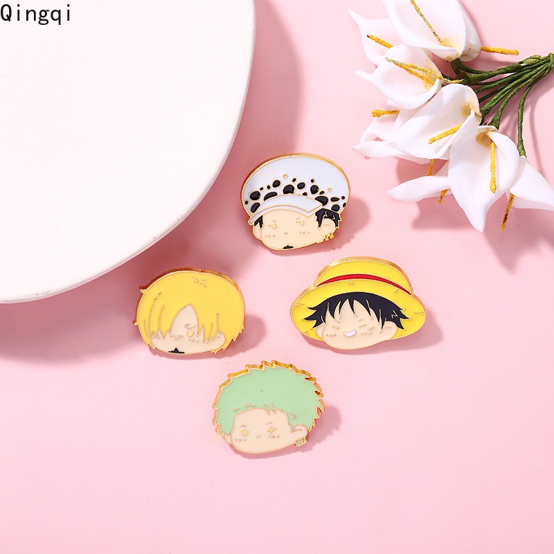 Bros Pin Enamel Desain Karakter Anime One Piece Untuk Hadiah Teman