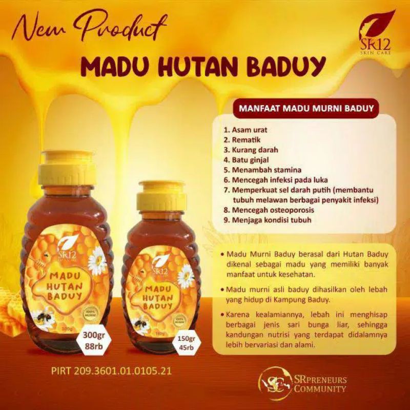 

MADU HUTAN BADUY ASLI BERBPOM..!!! MADU LIAR BADUY SR12 / MENINGKATKAN IMUNITAS & DAYA TAHAN TUBUH