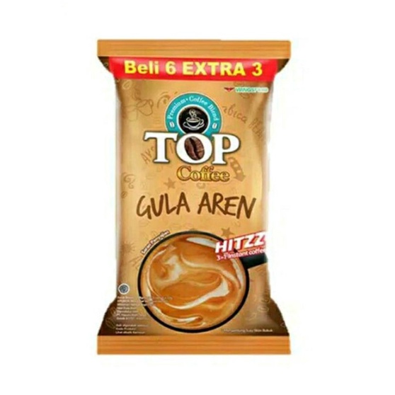 

Kopi Top Gula Aren pack isi 6+3 sachet