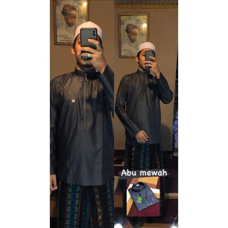 Koko maroko/koko resleting/fashion muslim/atasan pria/baju koko maroko Abi Zidna