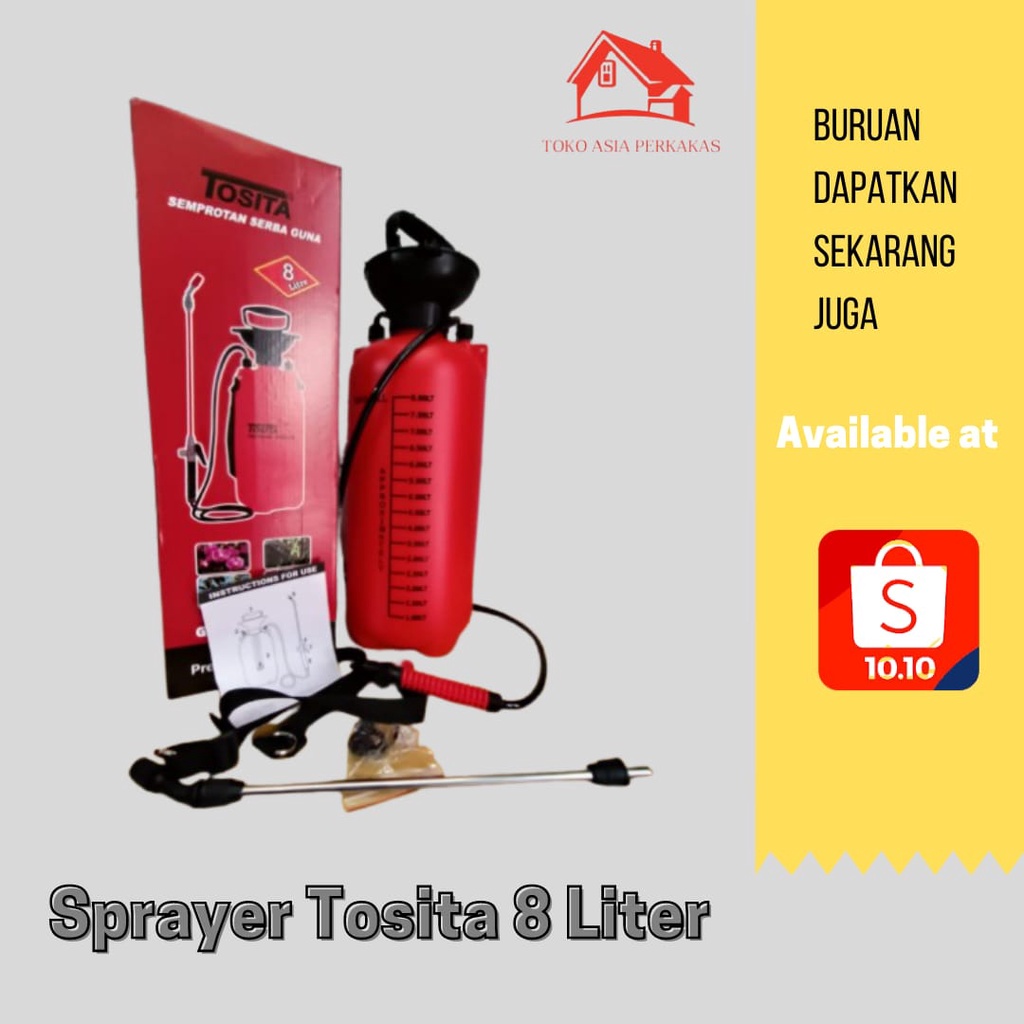 TOSITA SPRAYER 2LLITER,5 LITER,8 LITER SEKELAS MOLLAR,SENTINEL,SEMPROTAN HAMA SEMPROTAN BURUNG TOSIT