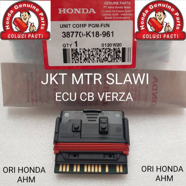 38770-K18-961 Pgm f1 ecu unit comp pgm f1 cb verza 150 led ori honda ahm asli hobda