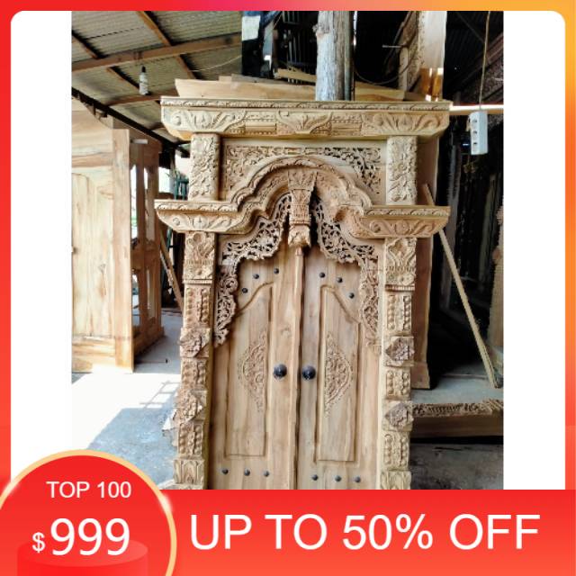 Gebyok jendela ukir jati jepara kudusan