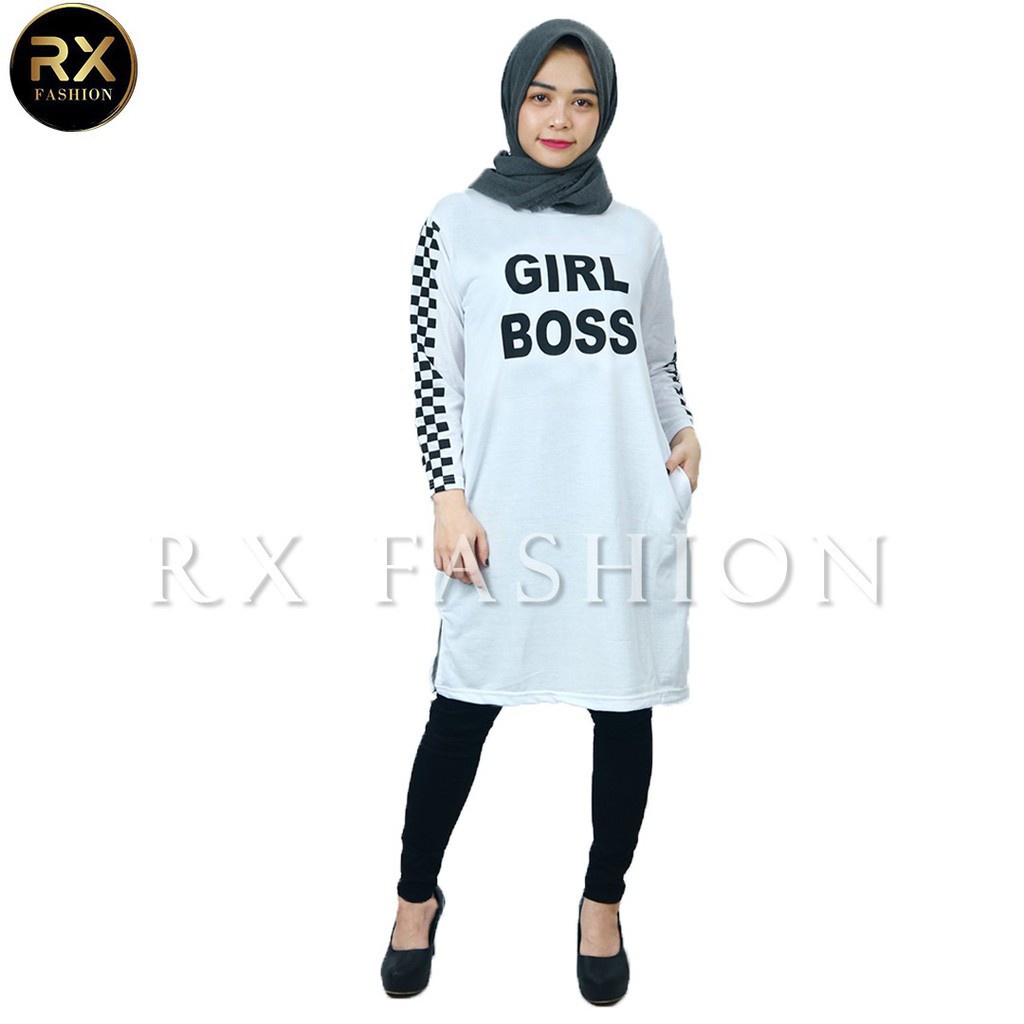 RX FASHION - TUNIK GIRL BOSS / TUNIK MUSLIM / FASHION WANITA 1R