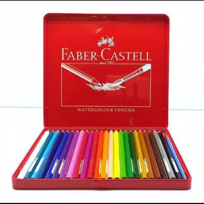 

Sale!!! Faber Castell 24 Classic Colour Pencils Tin Case 115845 / Pensil Warna Bagus