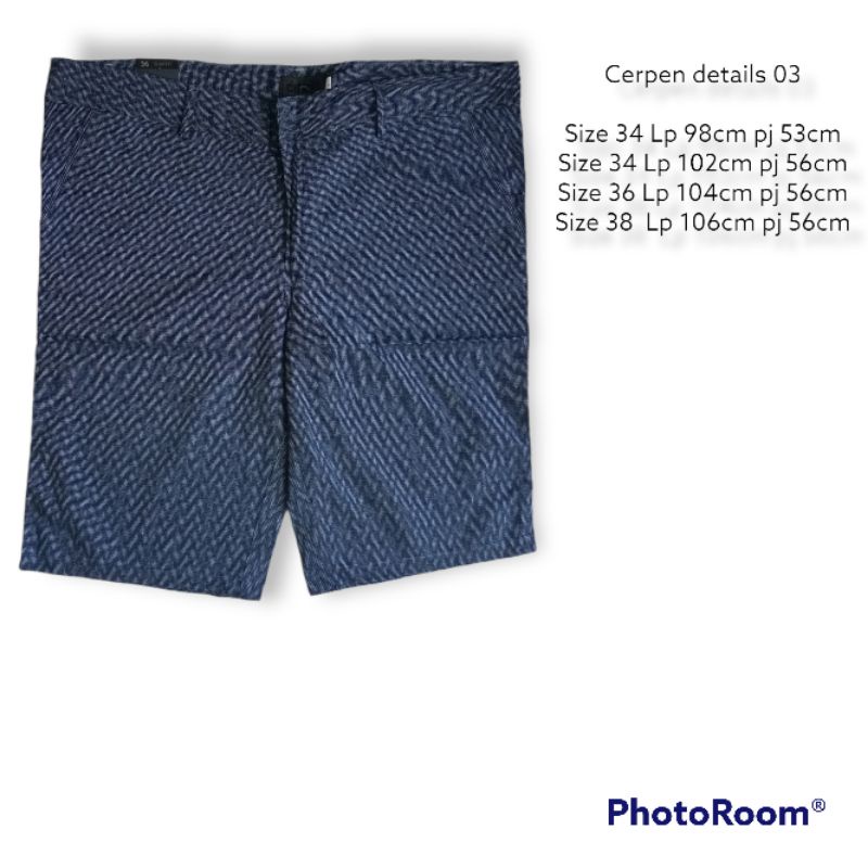 celana pendek details