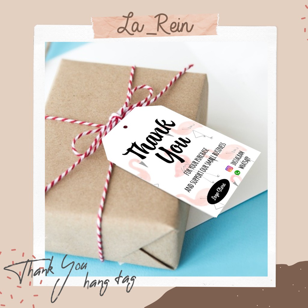 

Hang Tag Thank You/Label/OnlineShop/Hang Tag Ucapan Terima Kasih/Parcel/Kado