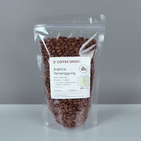 

Arabica Gayo Aceh Natural Roasted 250 gr/500 gr - Biji Kopi