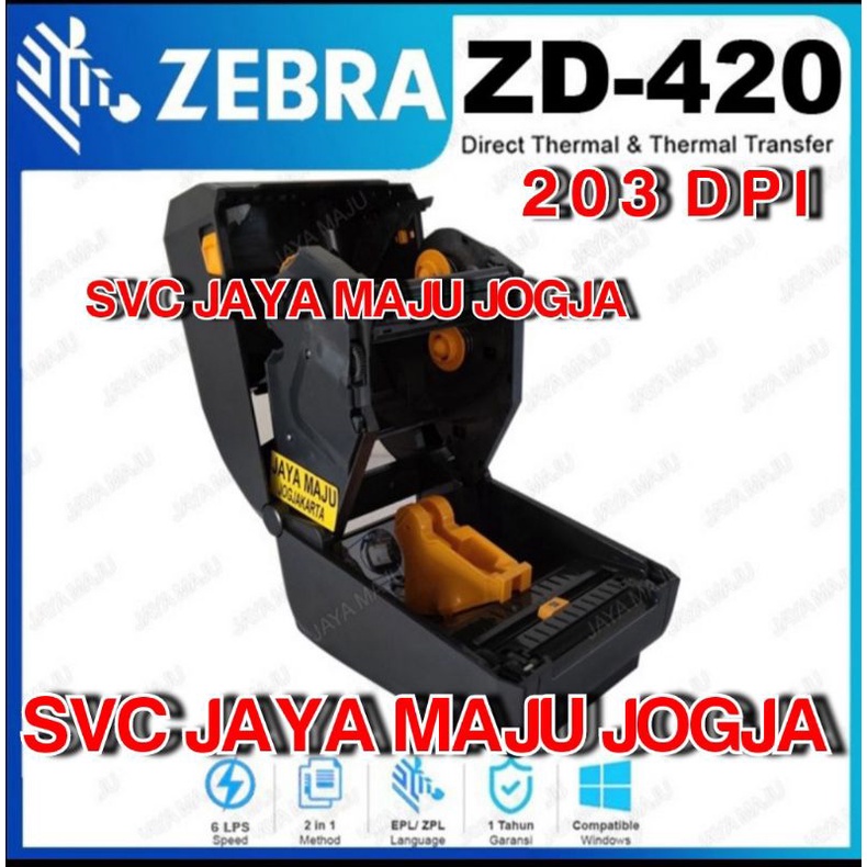 ZEBRA ZD 420  203 DPI - SPEED  152 MM/S - USB HOST  USB 2.0  ||  BARCODE PRINTER SEMI INDUSTRIAL  TH