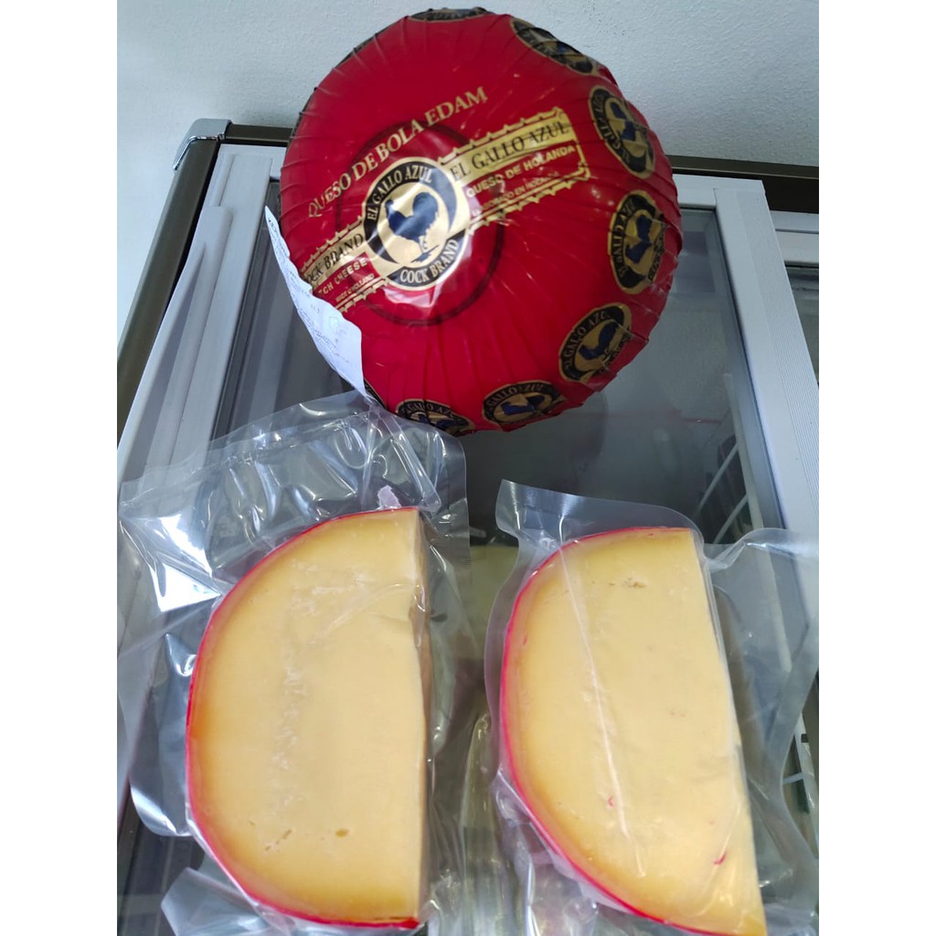 

KEJU EDAM AYAM EMAS / KEJU BOLA CAP AYAM EMAS / EDAM CHEESE BALL 100 gr