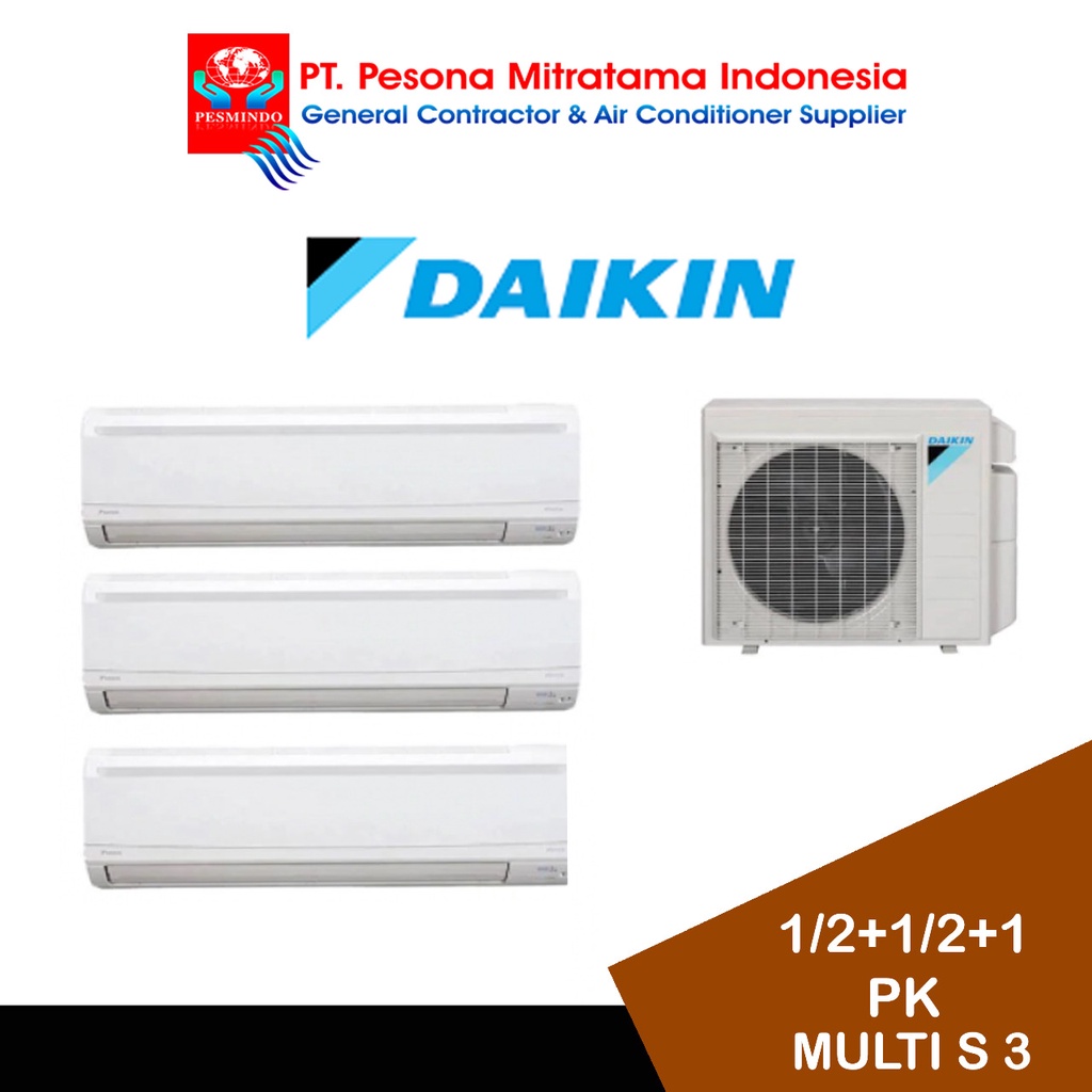 Jual Ac Split Daikin Multi S 3 Koneksi 12 12 1 Pk Indonesiashopee Indonesia 9637