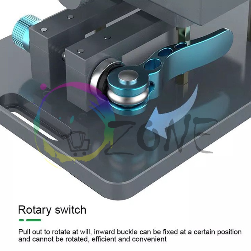 UNIVERSAL HOLDER ROTATING FIXTURE RELIFE RL-601S - PENJEPIT BACK GLASS