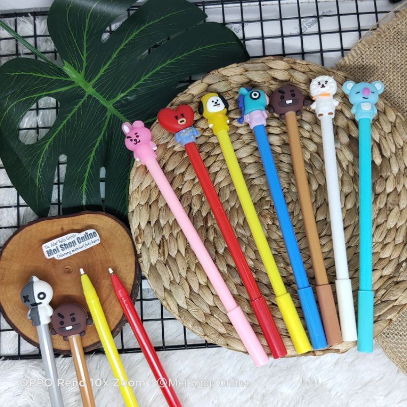 

ISI 12PCS Pulpen Karakter BTS / BT21