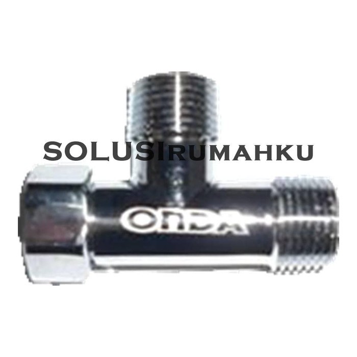 Jual Sambungan T Shower ONDA Dengan Mur Terpisah 1 Drat Dalam 2 Luar 1/2" Murah