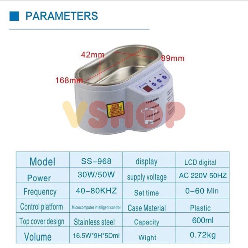 ULTRASONIC CLEANER SUNSHINE SS-968 - MESIN PENCUCI PCB SUNSHINE SS-968