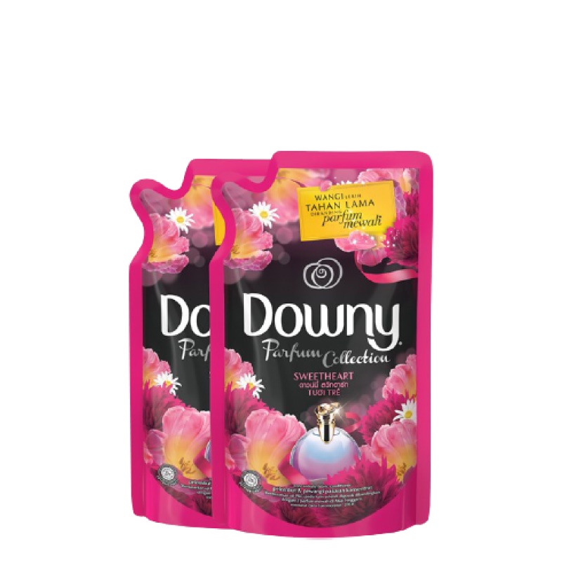 Downy Pelembut Pakaian Refill Pink Sweetheart 2 x 720 mL