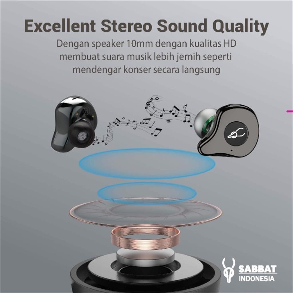 SABBAT E12 ULTRA ELECTROPLATING SERIES - Bluetooth 5.0 TWS Earphones