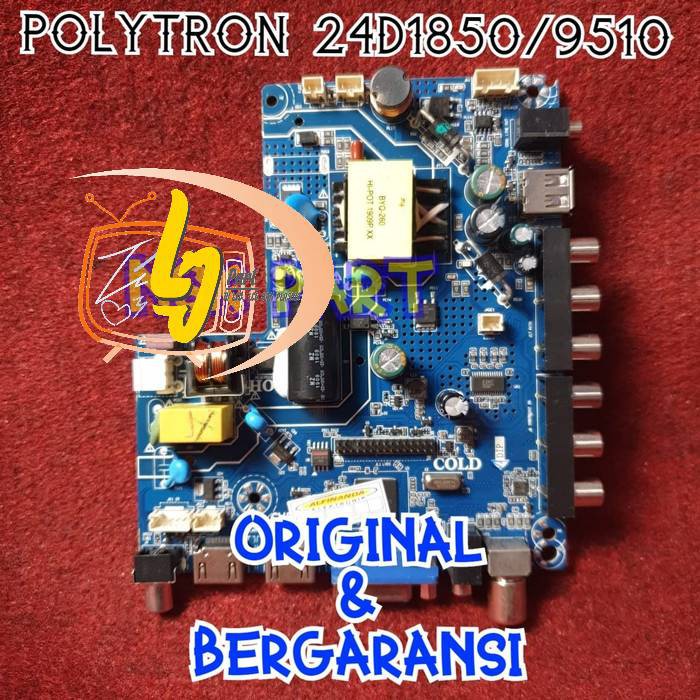 MB TV POLYTRON PLD 24D1850 - MAINBORD TV POLYTRON PLD24D1850 - MESIN TV POLYTRON 24D1850
