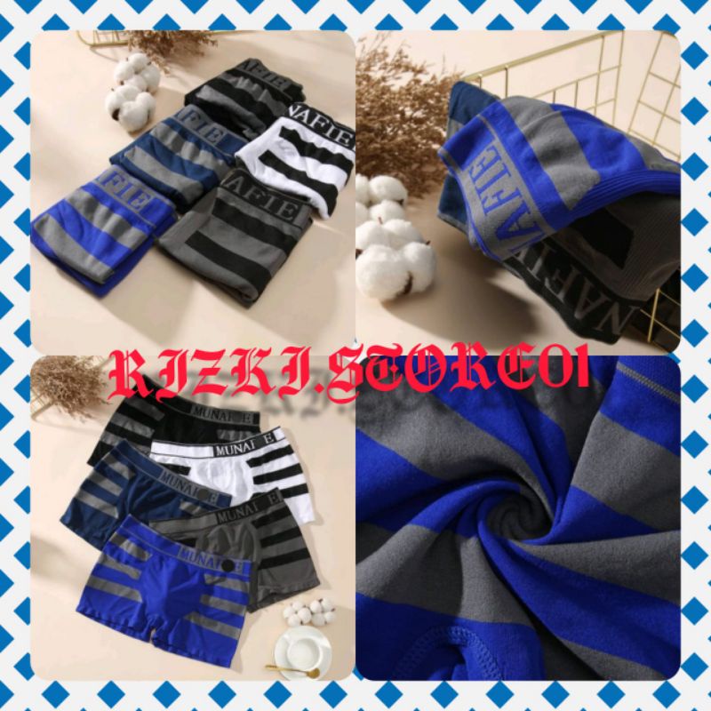 BISA COD ✔️Celana Dalam Boxer Rajut Impor Pria Adem / CD Underwear Sempak Pria BOXER Distro
