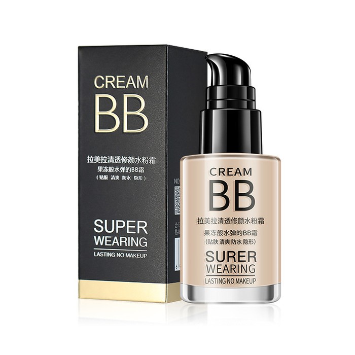 SHINE STAR - Lameila BB Cream Super Wearing Foundation/ Krim Pelembab Wajah &amp; Pemutih Wajah Waterproof Anti Air