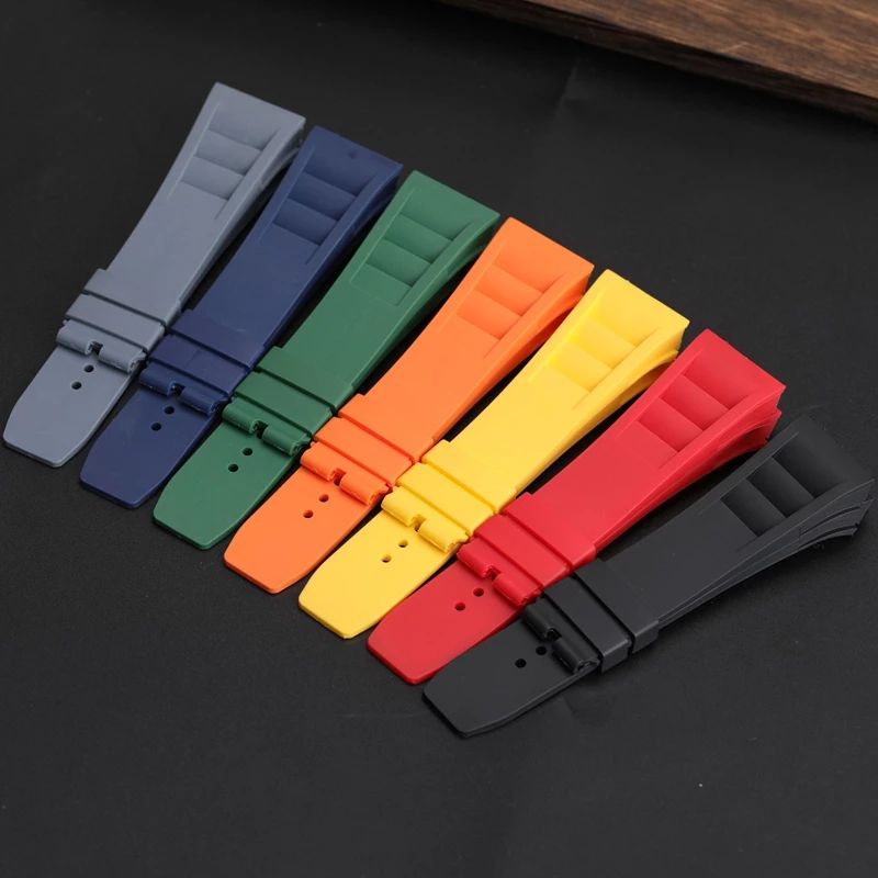 STRAP-TALI JAM TANGAN RM-RICHARD MILLE RUBBER PRIA BAUT