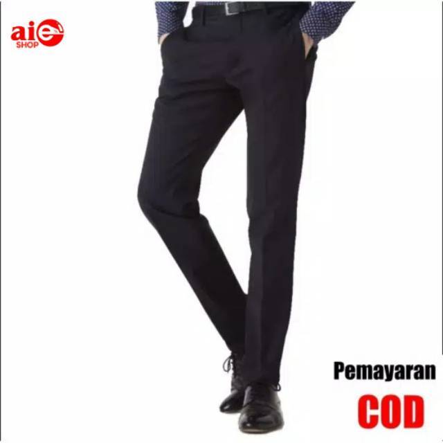 Celana Kerja Slimfit Bahan Salur / Panjang Formal / Kerja / Bahan Pria Kantor Slim Fit