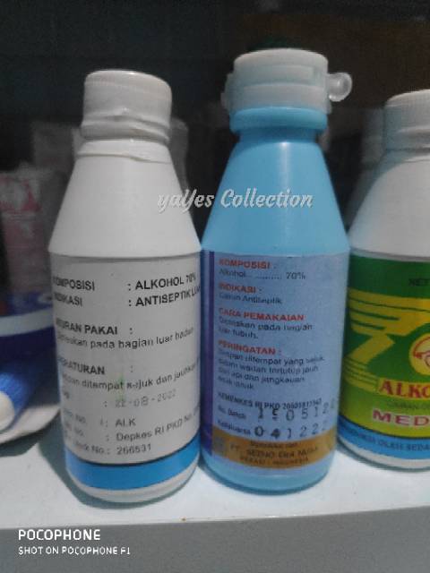 Alkohol 70 % 100 ml medica antiseptik depkes antiseptic anti septik