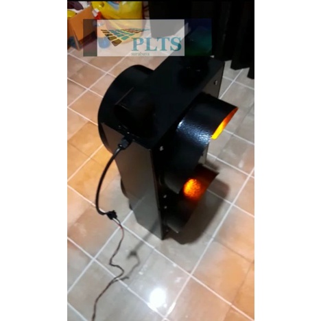 Lampu Warning Light 2 mata atas bawah 2 sisi diameter 20cm