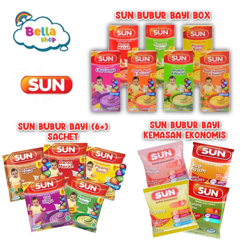 SUN BUBUR SUSU / SUN SACHET / SUN EKONOMIS / SUN MAKANAN BAYI / BELLASHOPJKT