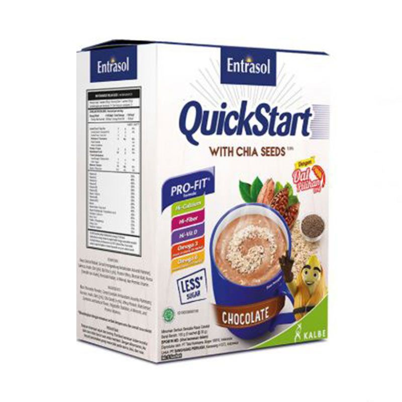 

Entrasol Quickstart Chocolate Sereal 5 Sachet