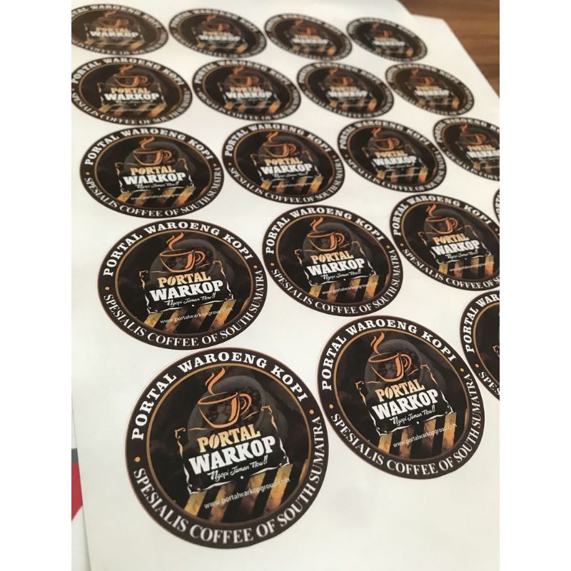 

Cetak stiker A3+ waterproof dan non waterproof