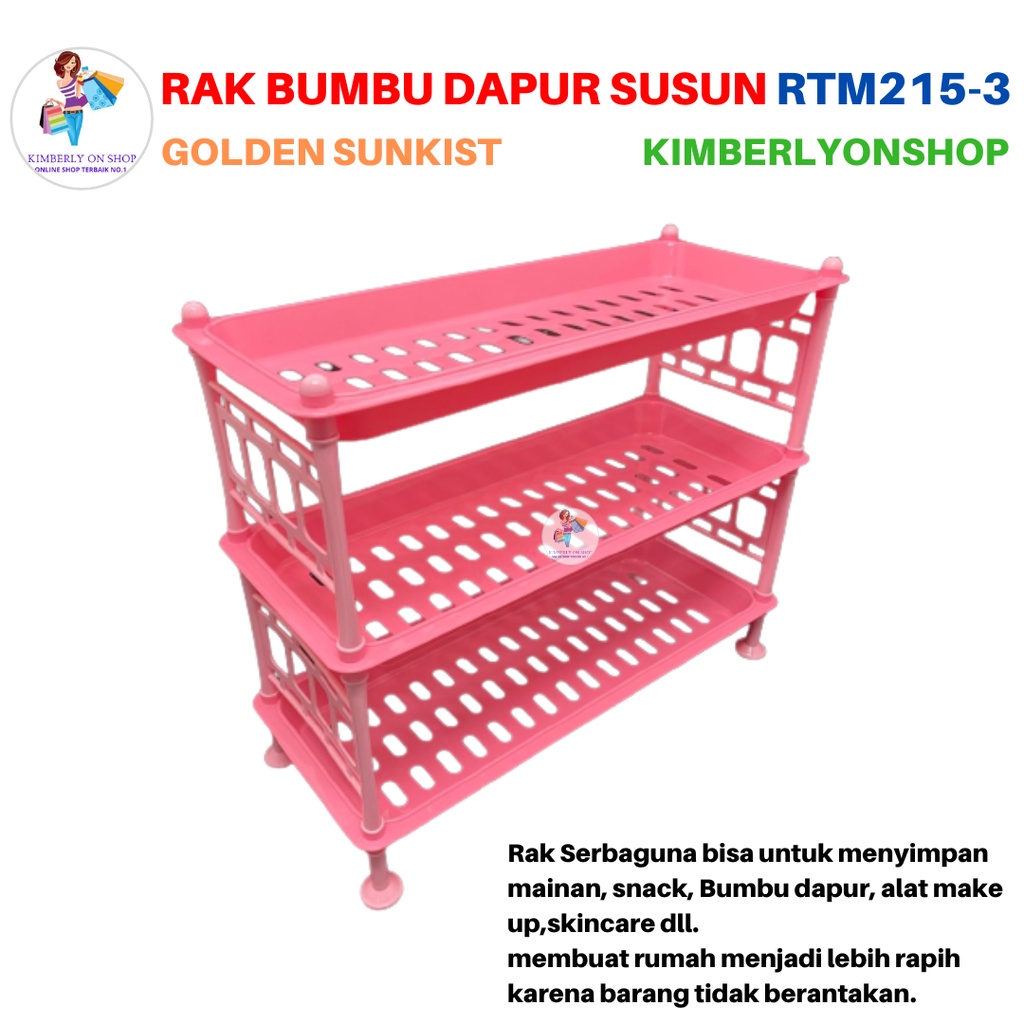 Rak Mini Serbaguna Susun 3 Golden Sunkist RTM 215 3