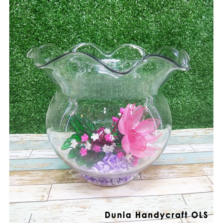 Vas Kaca Cumi Ukuran Kecil / Terrarium