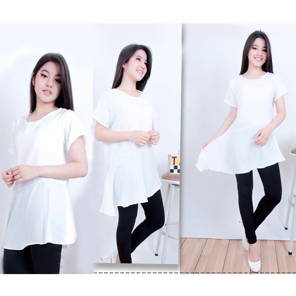 [Blouse Suly SW] blouse wanita wolly crepe varian warna