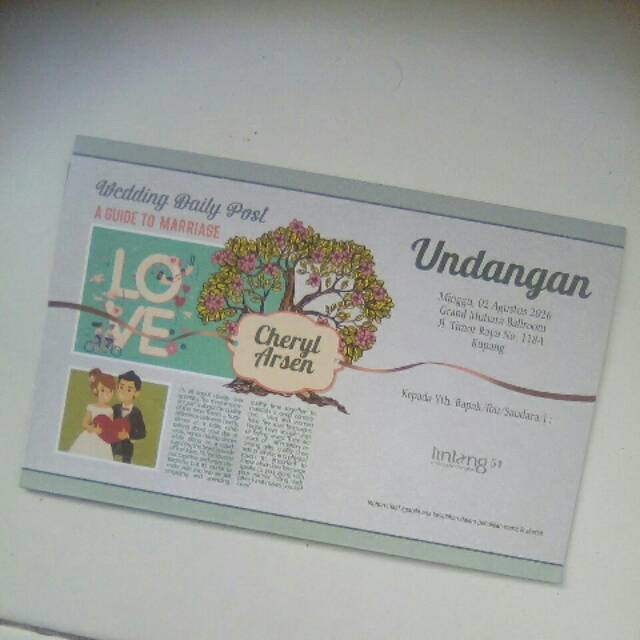 AFY Undangan Kartu Undangan Pernikahan Murah Seri Lintang 51