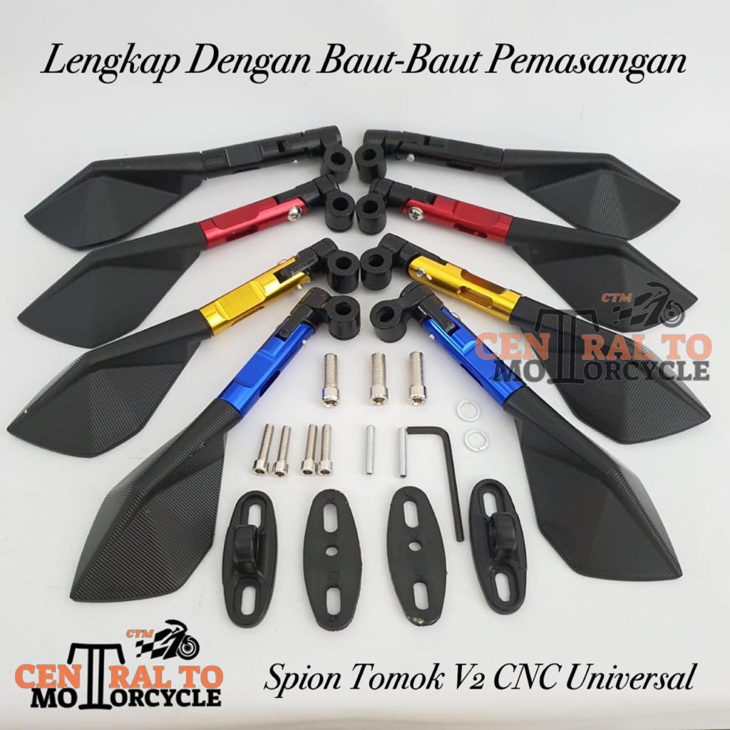 Spion tomok V2 bisa untuk Motor CBR 150 NINJA R RR 150 250 VIXION NMAX AEROX PCX VARIO 125 150 MIO