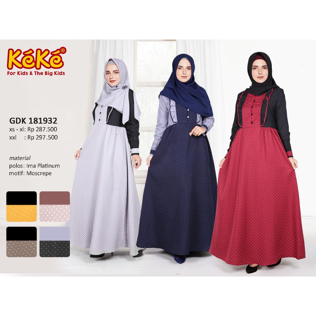 Gamis cantik keke GDK 181932