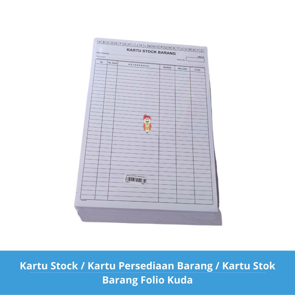 

Kartu Stock / Kartu Persediaan Barang / Kartu Stok Barang Folio Kuda