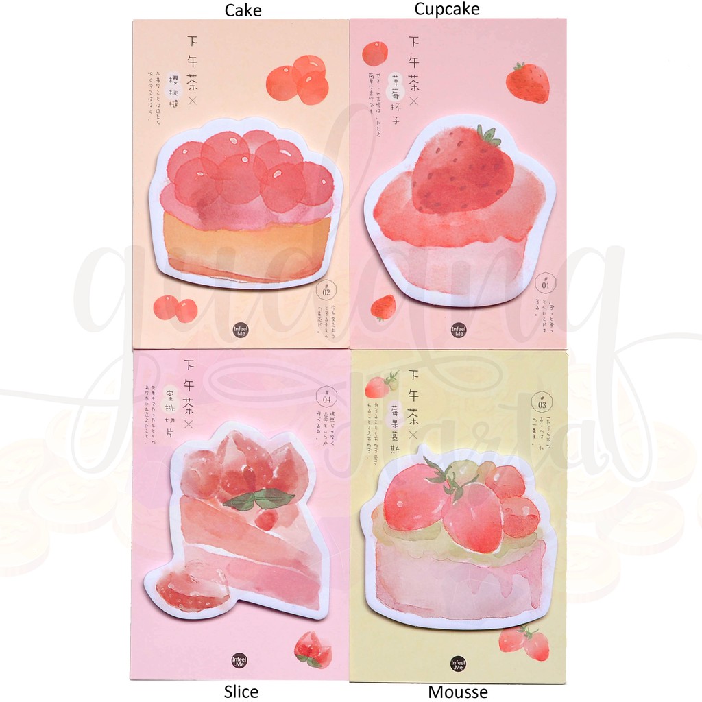 

Sticky Notes Watercolor Cakes Cupcakes Lucu Unik Memo Note GH 301730