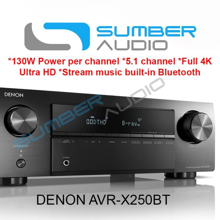 Denon AVR X250BT 5.1 Ch AVRX250BT Bluetooth Amplifier AV Receiver