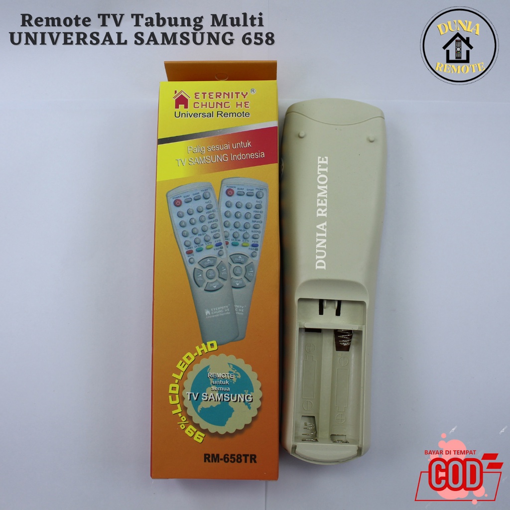 Remot Remote TV SAMSUNG Multi Tabung 658 tanpa setting