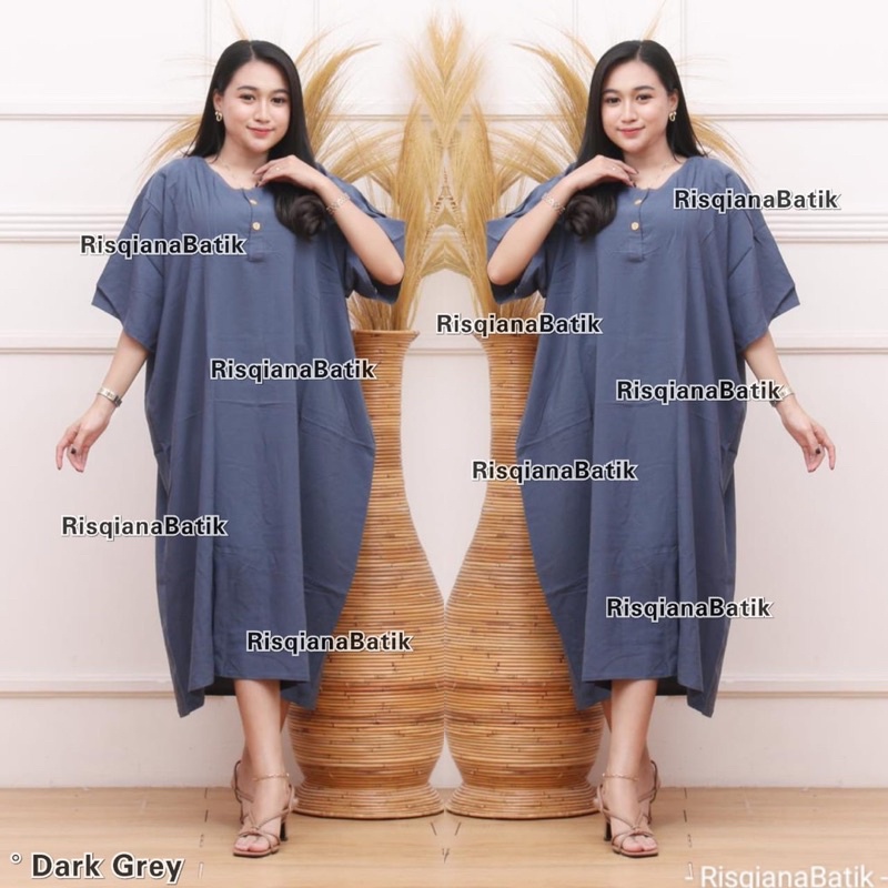 LD 140 Daster Jumbo Batik Polos XXXL Ld 140 Baju Tidur Wanita