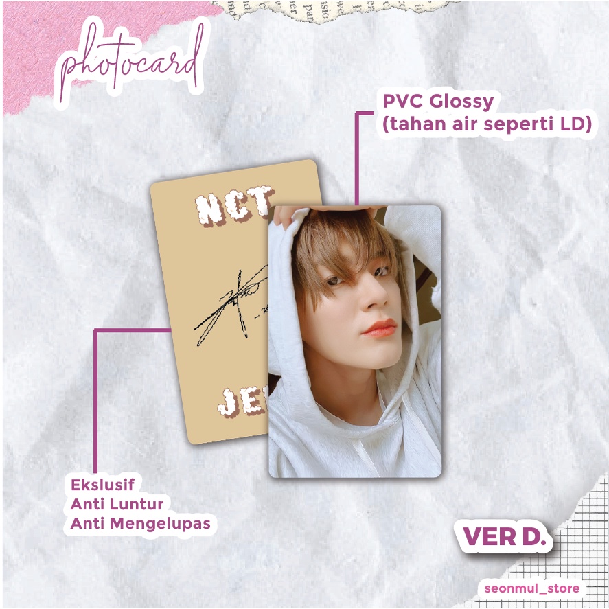 RARE!! PHOTOCARD PC JENO HOODIE / PHOTOCARD PC JENO HOODIE COKLAT / PHOTOCARD PC JENO HOODIE PUTIH / PHOTOCARD PD JENO HOODIE PINK