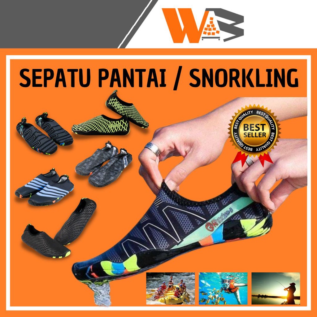 COD Sepatu Pantai Olahraga Air Sepatu Mancing Anti Slip Dan Air Sepatu Rafting Snorkling Surfing Snorkeling Pria Wanita H93